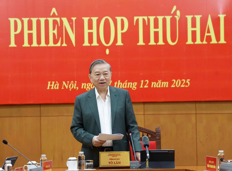 Tổng Bí thư Tô Lâm chủ trì Phiên họp thứ hai, Ban Chỉ đạo TƯ về hoàn thiện thể chế, pháp luật,